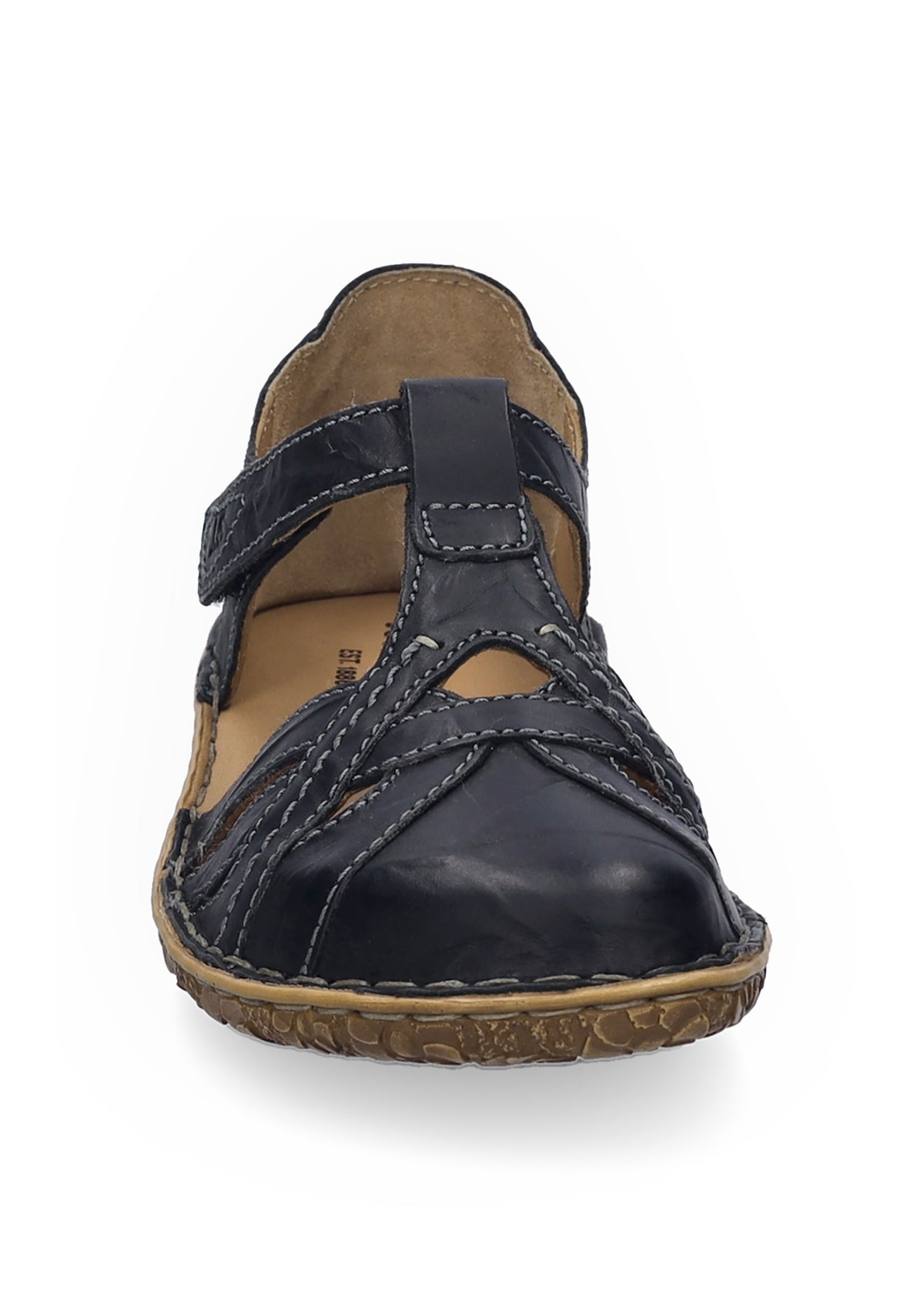 Closed-toe sandals - black leather, Rosalie 29