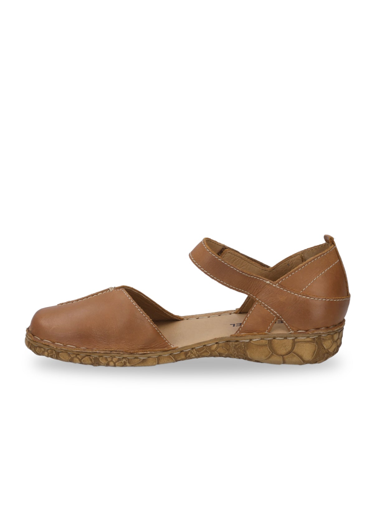 Closed-toe sandals - brown leather, Rosalie