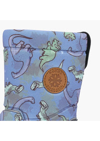 Children's winter boots - Hanki, light blue, Dinosaurs