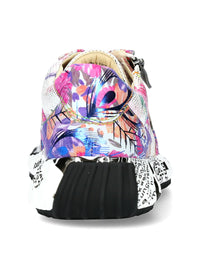Sneakers with thick soles - violet-hued multicolored pattern, Burton