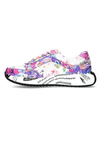 Sneakers with thick soles - violet-hued multicolored pattern, Burton
