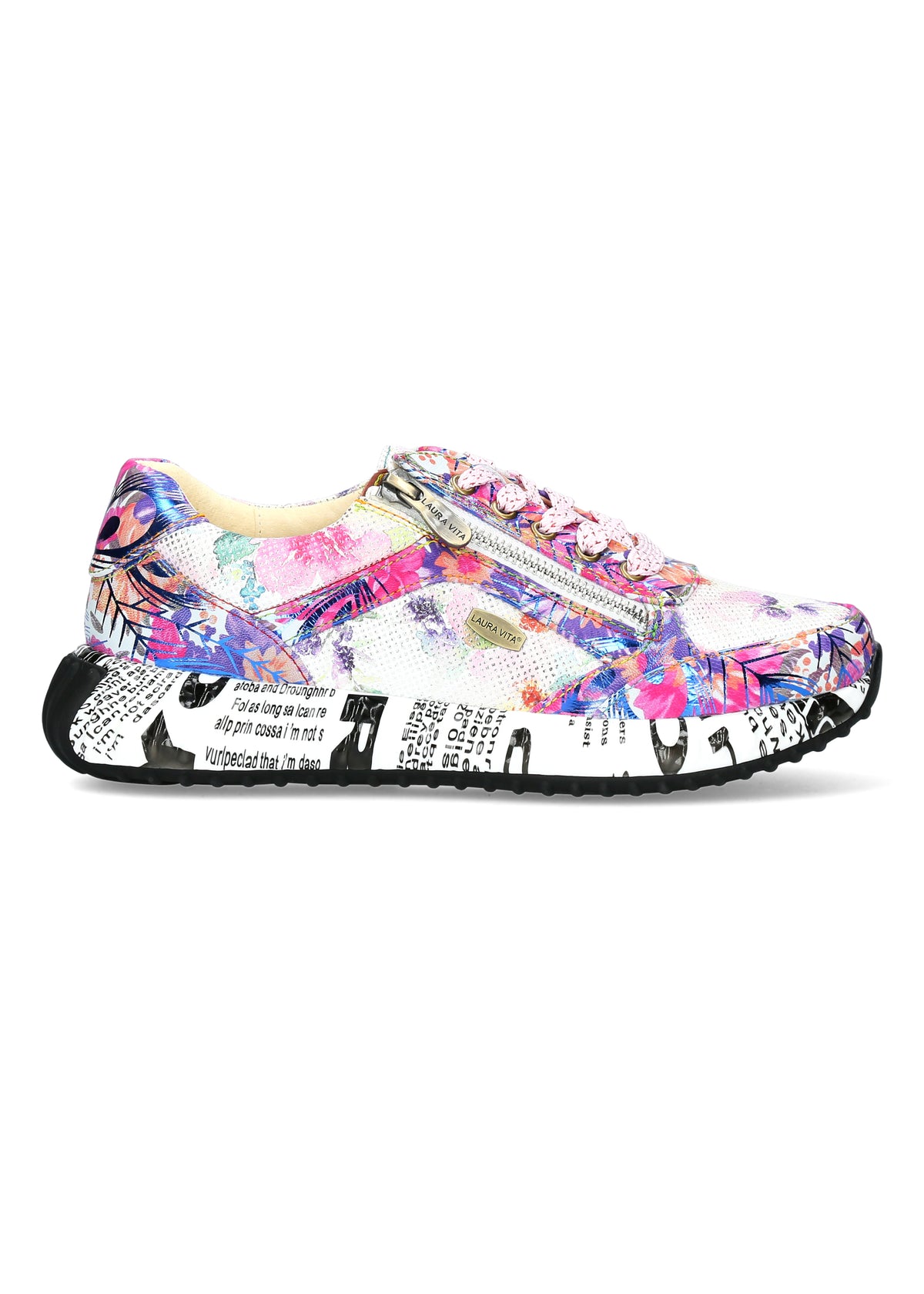 Sneakers with thick soles - violet-hued multicolored pattern, Burton