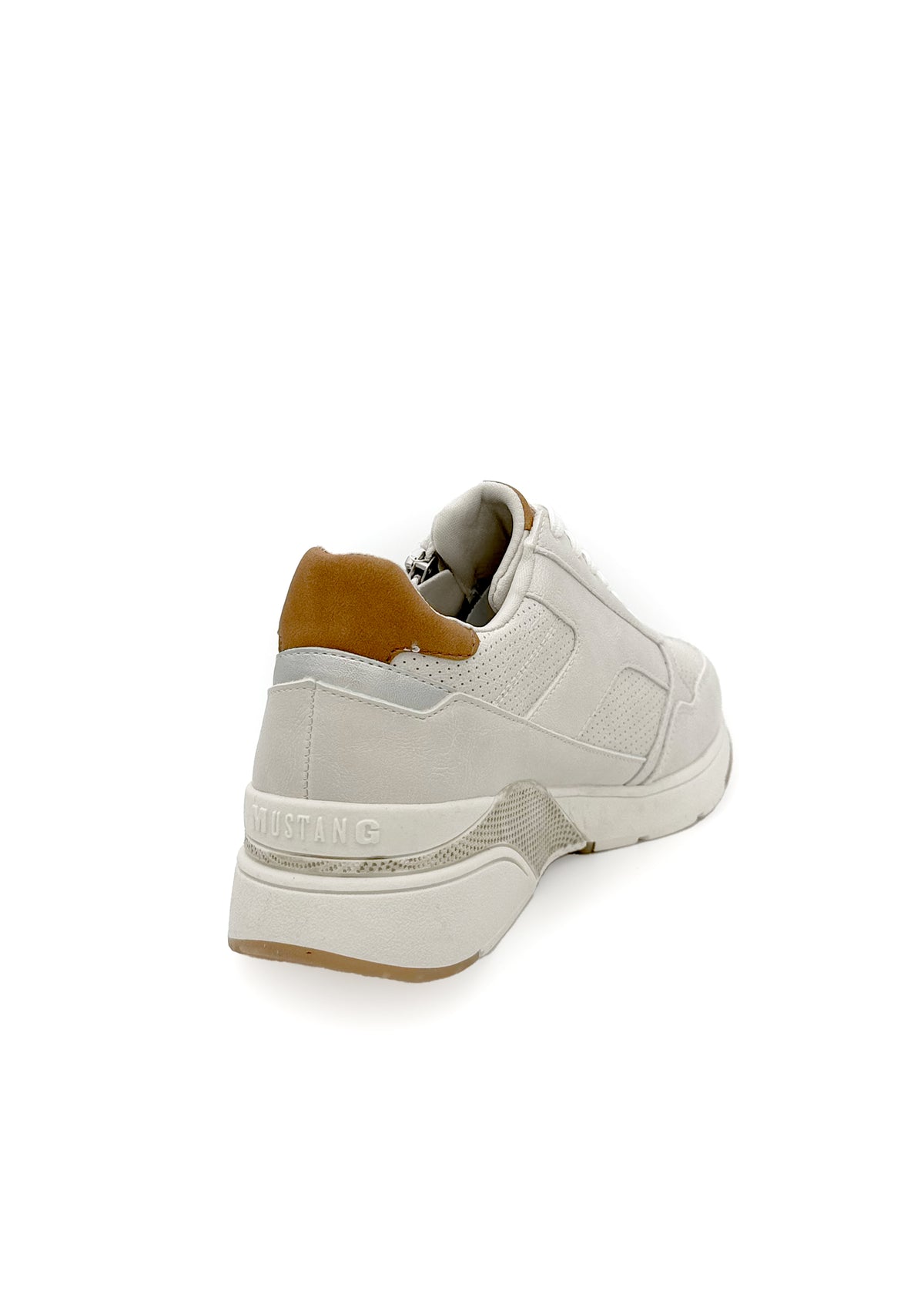 Sneakers med kilklack - beige, vegansk