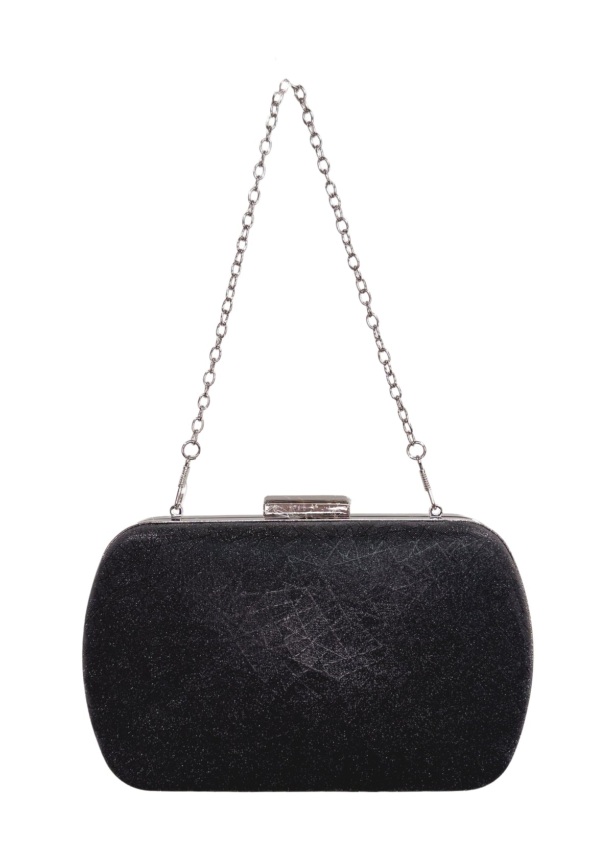 Women's evening bag - shimmering black