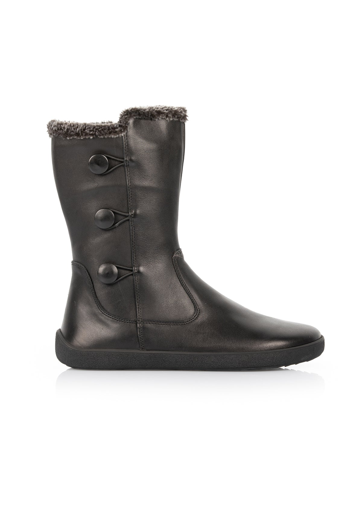 Barefoot shoes - Miram boots, black leather