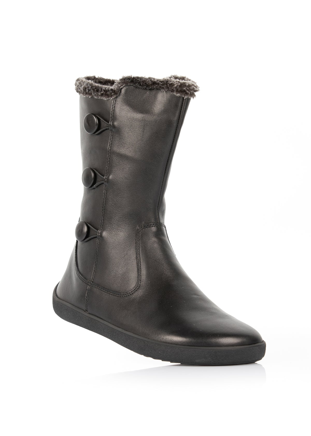 Barefoot shoes - Miram boots, black leather