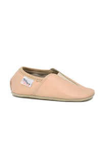 Barnens Hip-Hop Barfotalädertofflor - beige