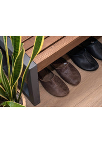 Sulbi slippers - black leather