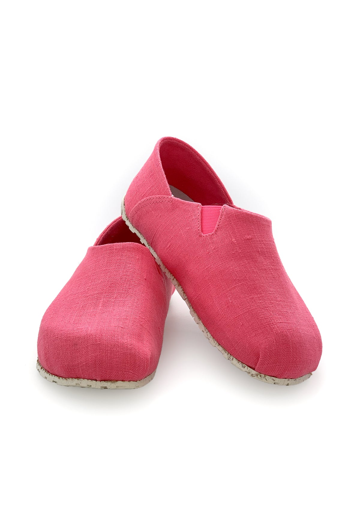 OTZ shoes - pink linen fabric