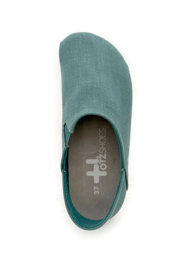 OTZ-kengät - turkoosi pellavakangas, Maui Blue