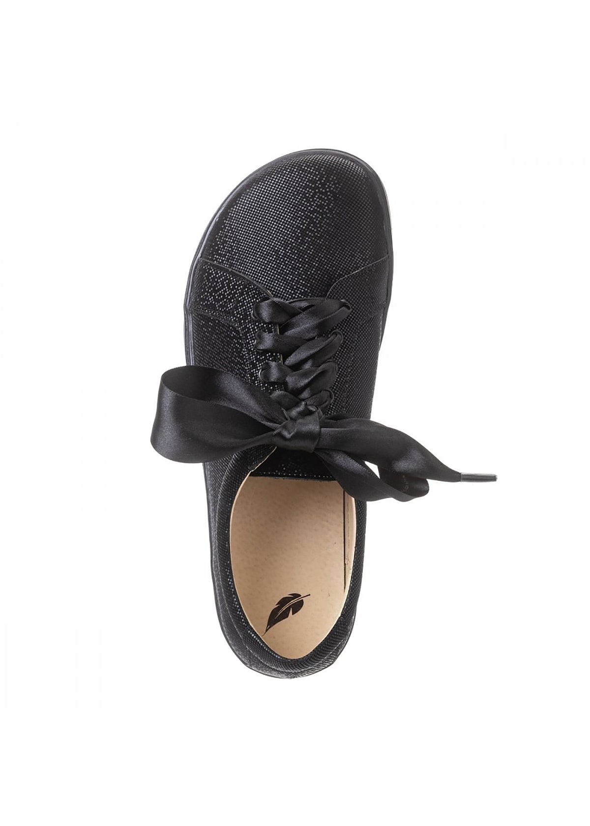 Barefoot shoes, low-cut sneakers - Celebrate Night, black glossy leather