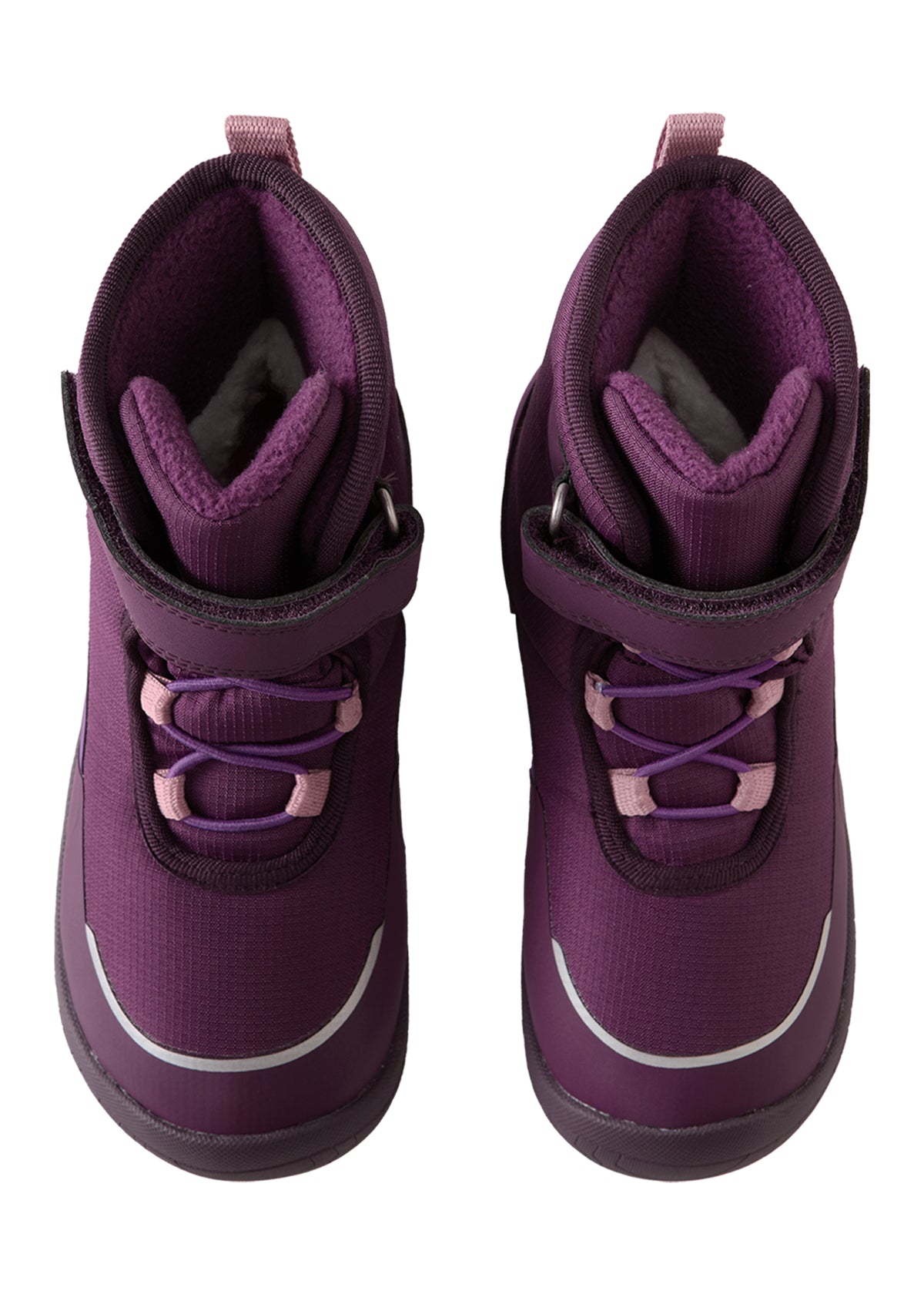 Children's barefoot shoes - winter boots, ReimaTec Talvella Kids, Deep Purple