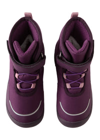 Children's barefoot shoes - winter boots, ReimaTec Talvella Kids, Deep Purple