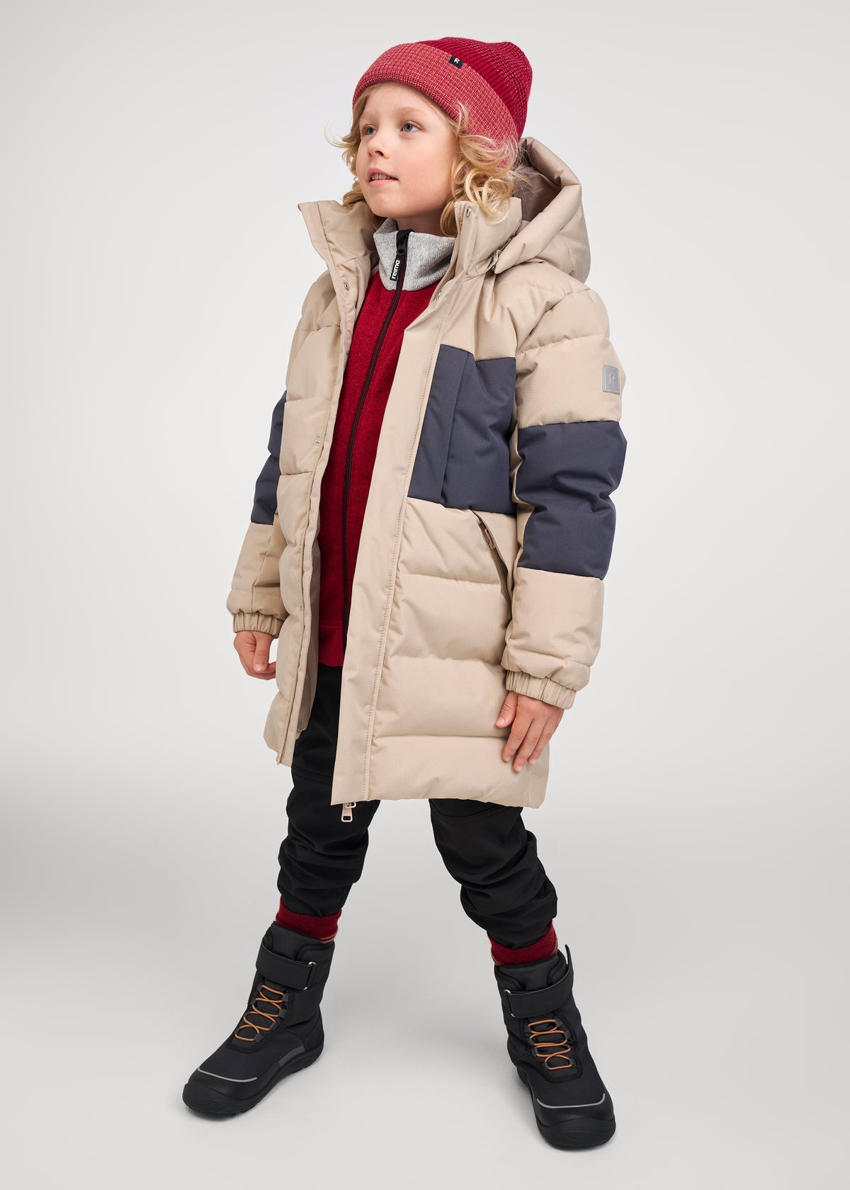 Children's barefoot shoes - winter boots, ReimaTec Talvella Kids, Black