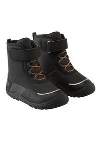 Children's barefoot shoes - winter boots, ReimaTec Talvella Kids, Black