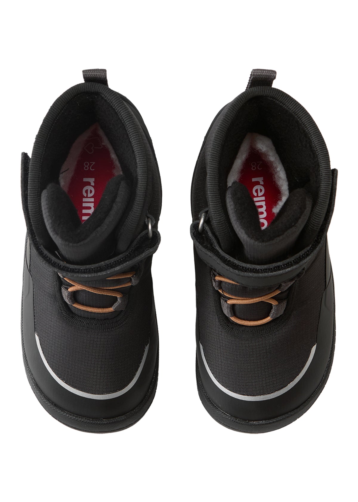 Children's barefoot shoes - winter boots, ReimaTec Talvella Kids, Black