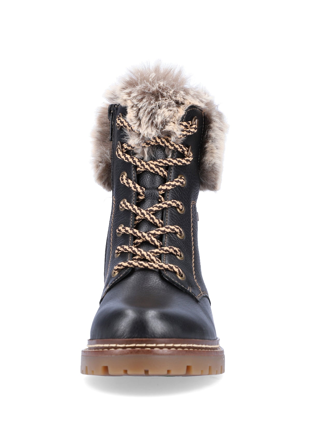 Winter shoes with friction sole - black, Remonte-TEX