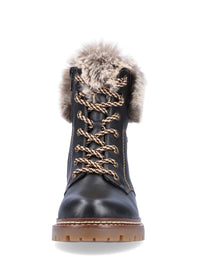 Winter shoes with friction sole - black, Remonte-TEX
