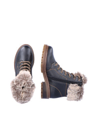 Winter shoes with friction sole - black, Remonte-TEX