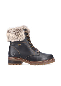 Winter shoes with friction sole - black, Remonte-TEX