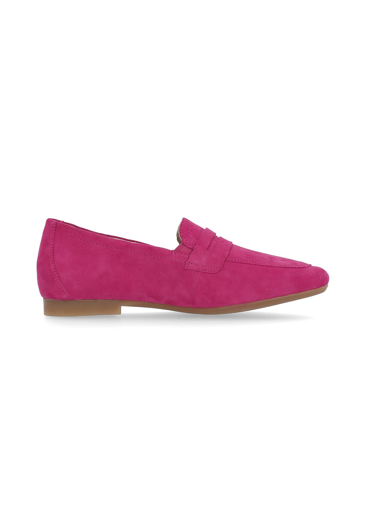 Loaferit - pinkki mokkanahka, loaferpanta koristeena