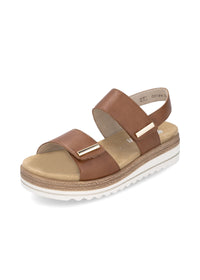 Sandaler med tjock sula - brun, kardborreband