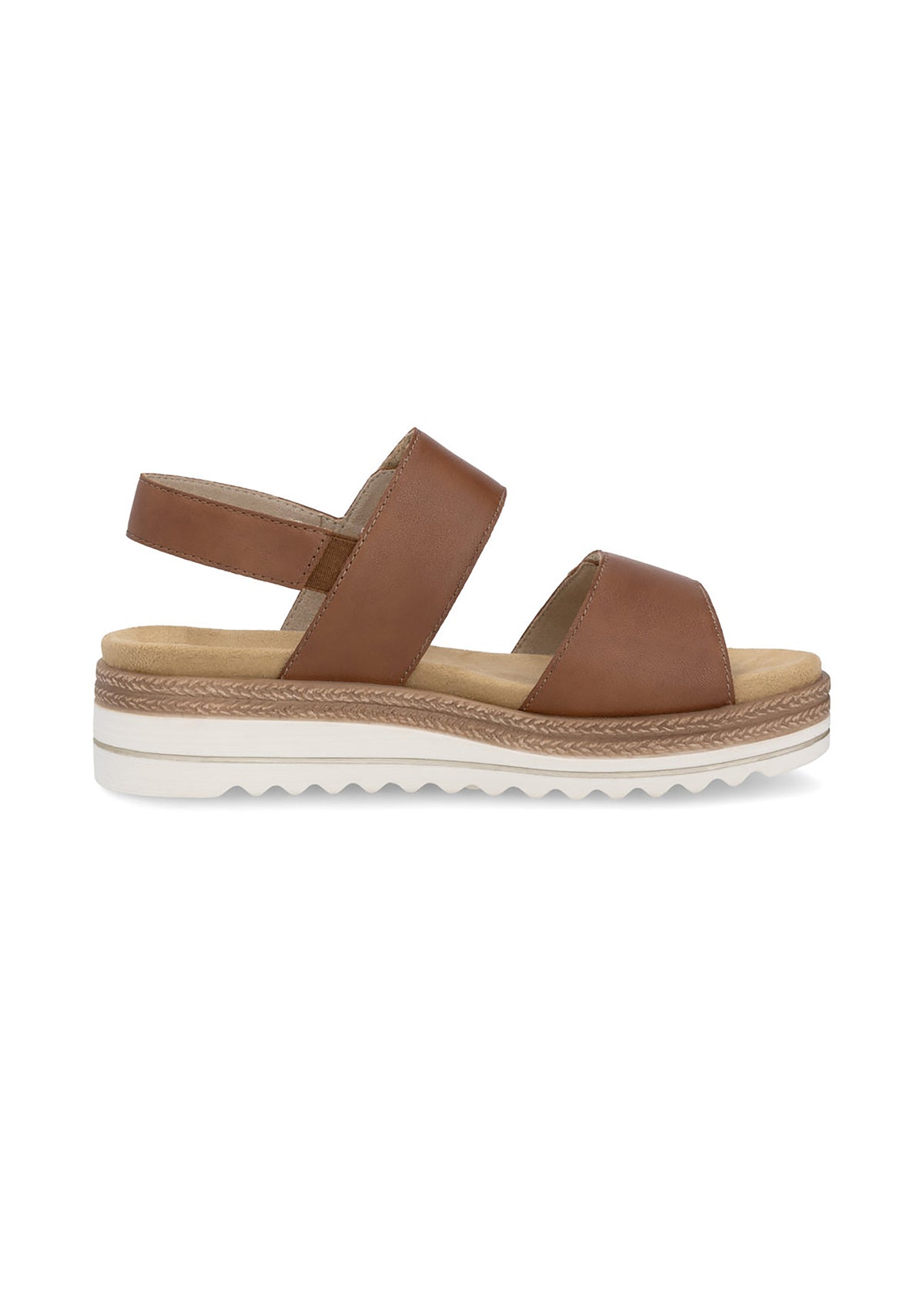 Sandaler med tjock sula - brun, kardborreband