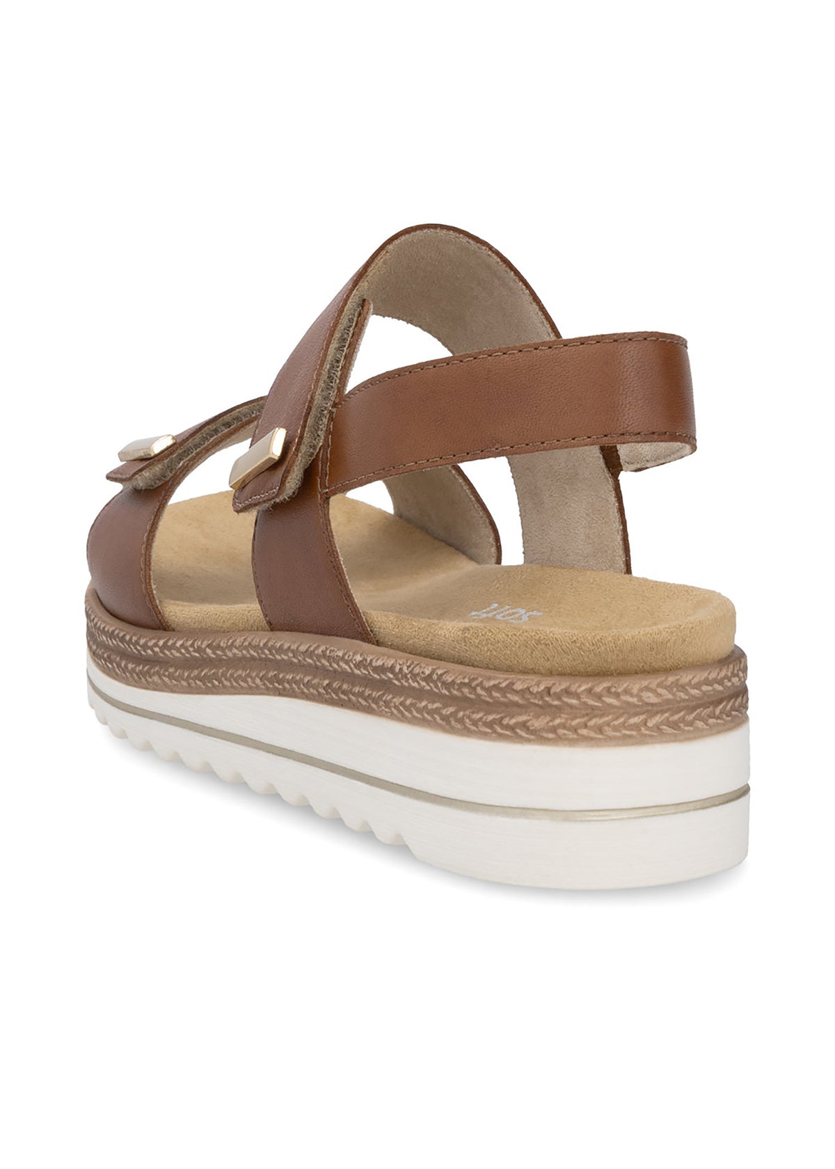 Sandaler med tjock sula - brun, kardborreband