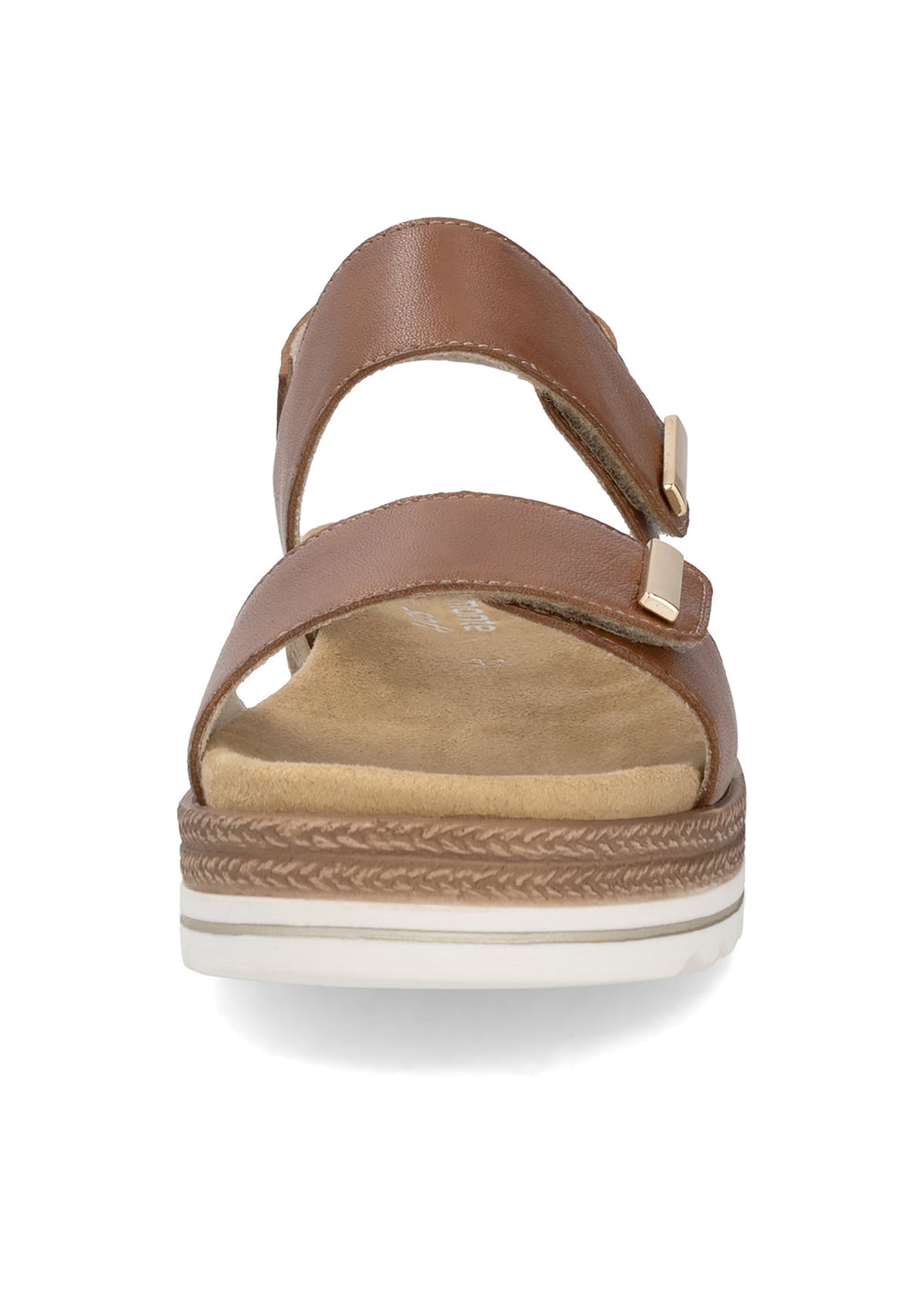 Sandaler med tjock sula - brun, kardborreband