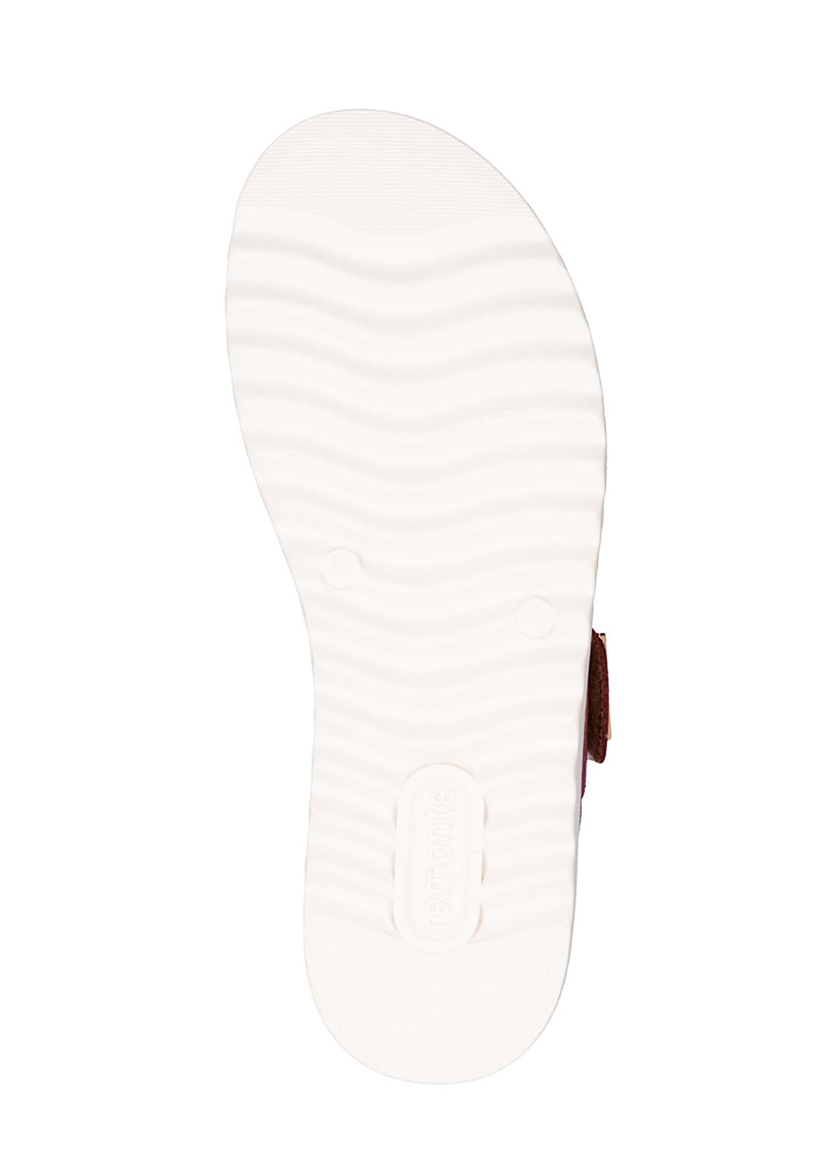 Sandals with thick soles - pink-red, hook-and-loop straps