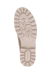 Laced winter boots - beige, light sole, tex membrane