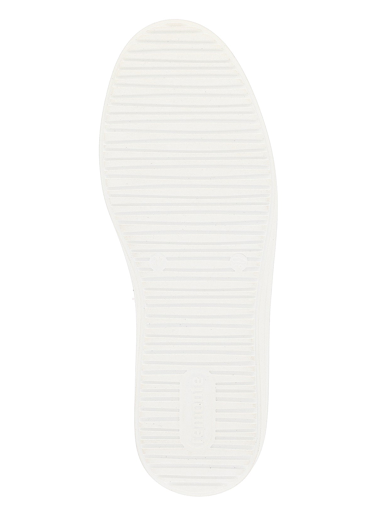 Sneakers with thick sole - light-colored fabric surface