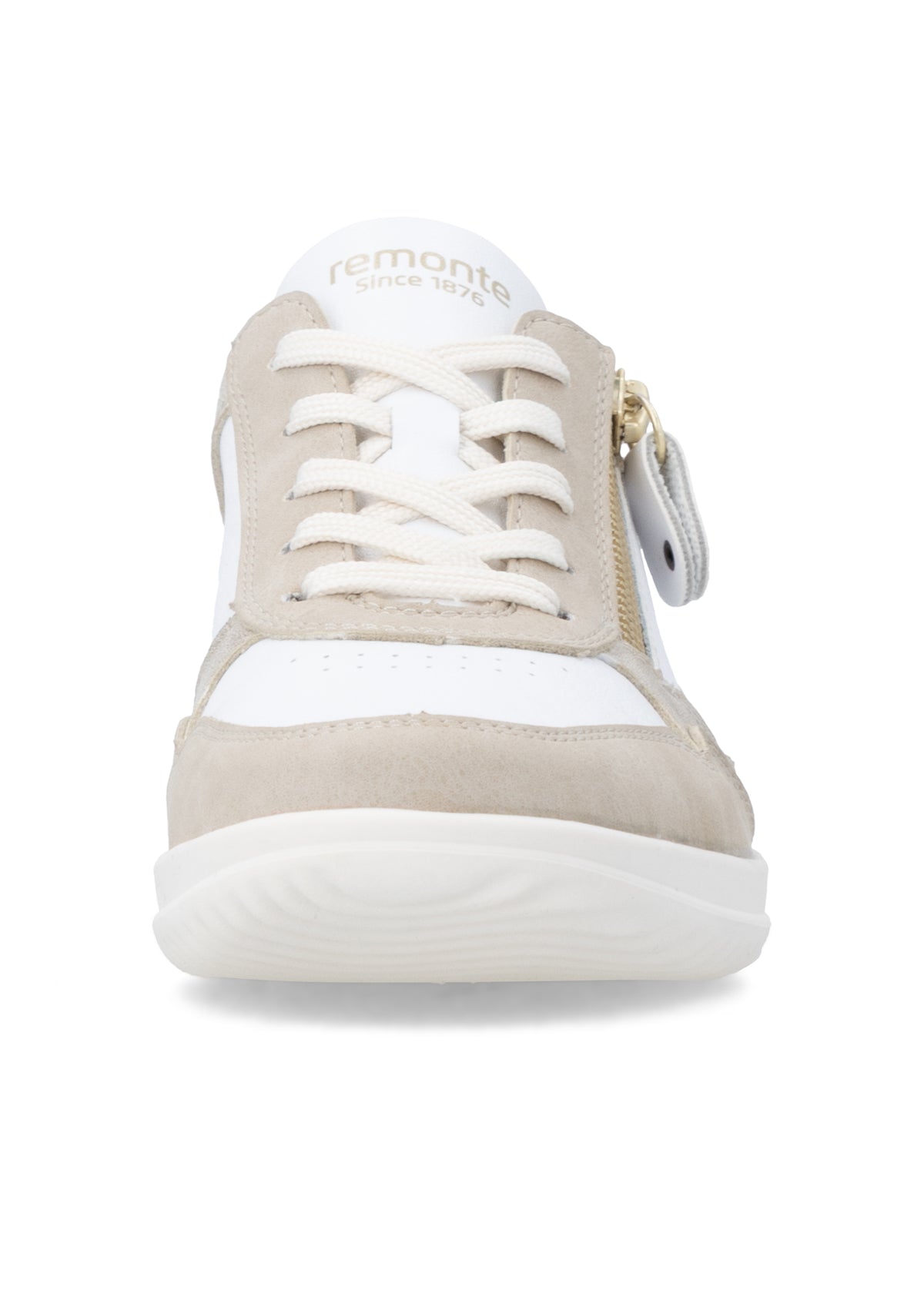 Nauhalliset kävelykengät - valko-beige nahka, leopardiyksityiskohdat