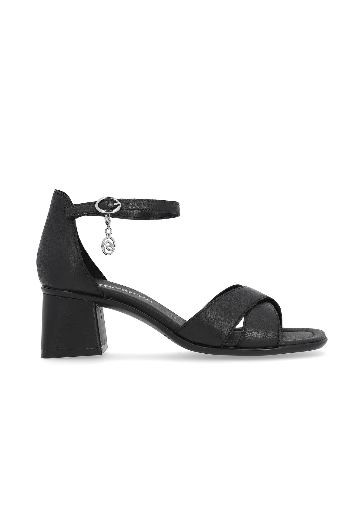 Block-heeled sandals - black