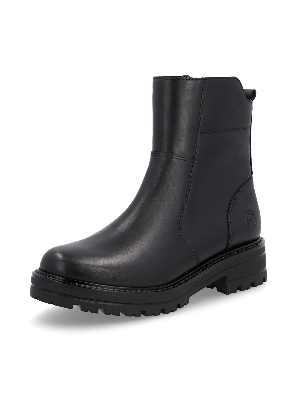 Ankle boots - black, decorative chain