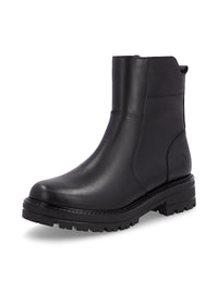 Ankle boots - black, decorative chain