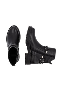 Ankle boots - black, decorative chain