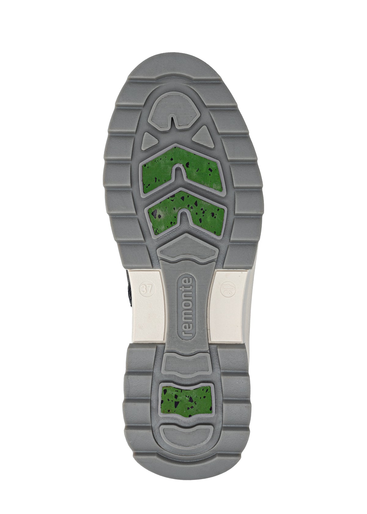 Winter boots with friction sole - grey leather, Remonte-TEX