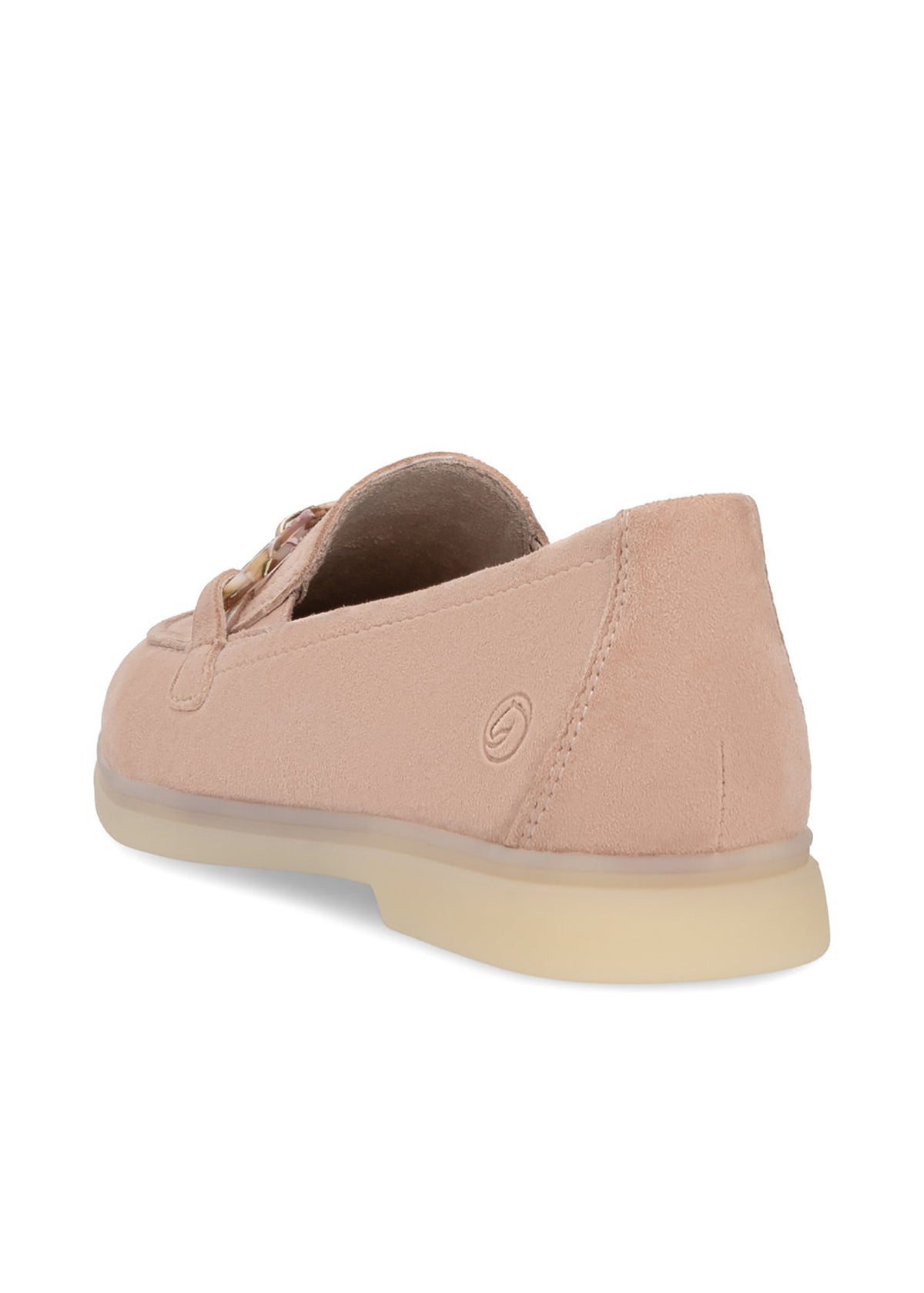 Loaferit - roosa nahka, pinkkisävyinen ketjukoriste