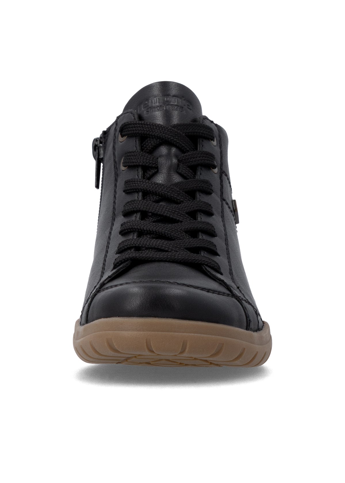 Ankelboots med låg skaft - svart läder, Remonte-TEX