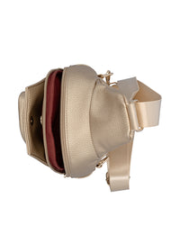 Women's shoulder bag - gold, crossbody