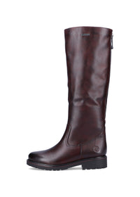 Boots - burgundy leather, adjustable M-L shaft
