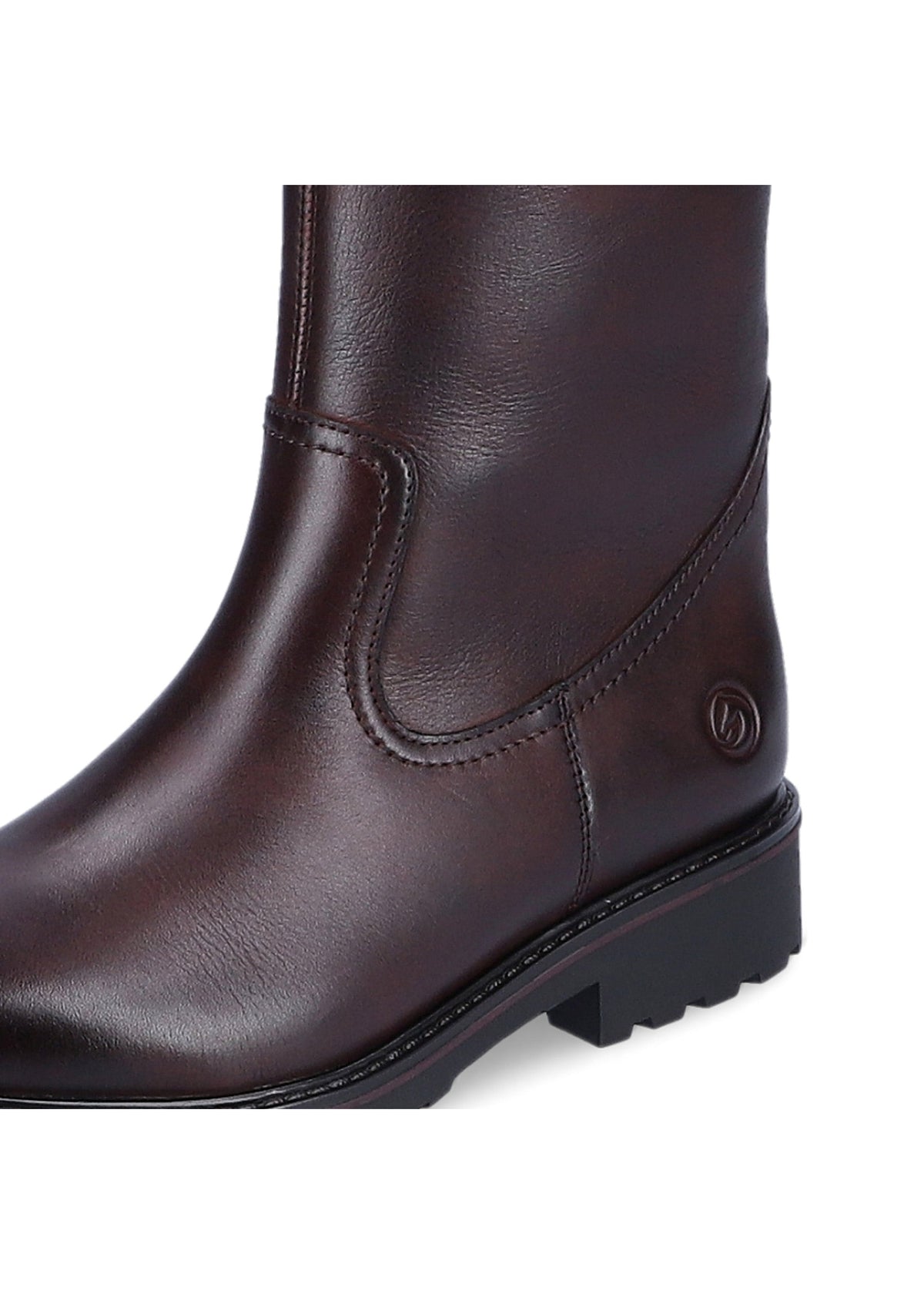 Boots - burgundy leather, adjustable M-L shaft