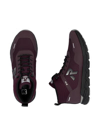 Rennot nilkkurit - tummanpunainen tekstiili, Rieker-TEX