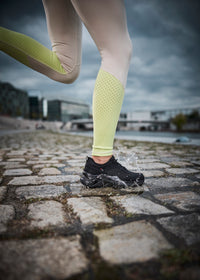 Running shoes with thick sole - black fabric, black sole, Rieker-TEX