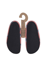 Children's slippers - Grevy, zebras on an orange background
