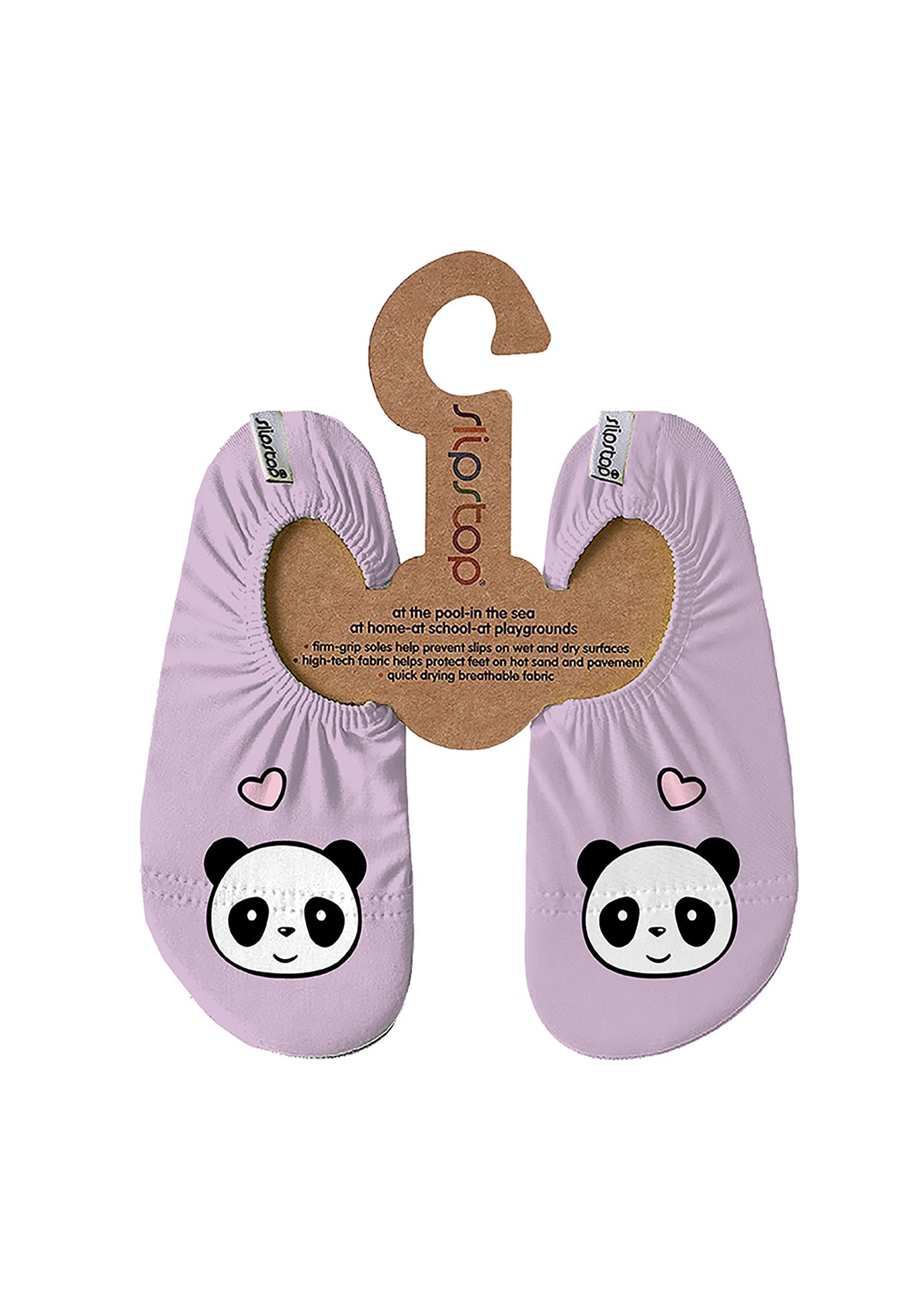Children's slippers - Teddy, panda, light pink