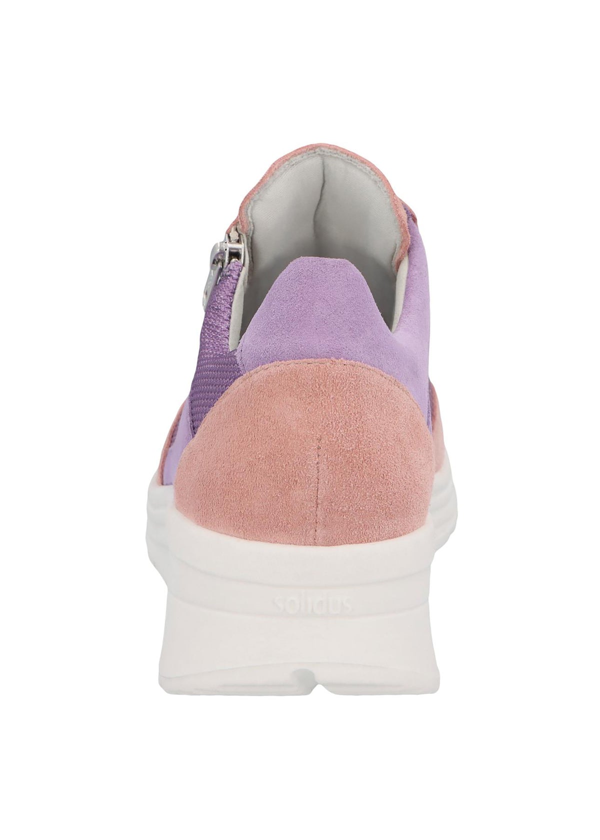 Sneakers with wedge sole - Karma, light pink and purple, wide fit