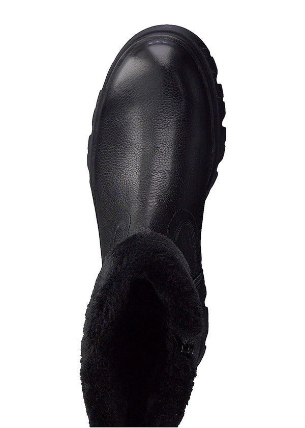 Talvinilkkurit paksulla pohjalla - musta, tex-kalvo