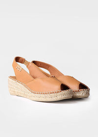 Espadrillot - Bernia-P, ruskea nahka